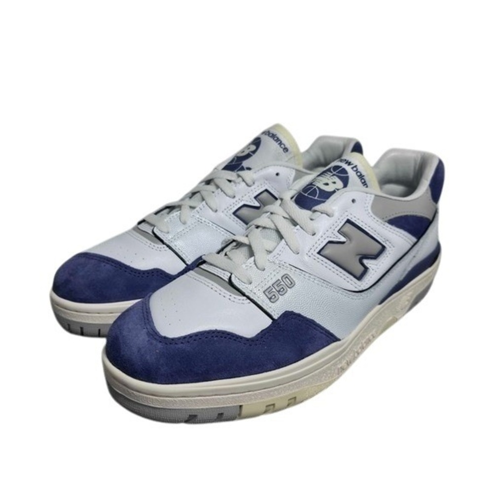 New Balance 550 Basketball Sneakers Shoes Size 9‎ Medium White Blue NEW